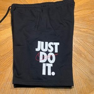 Nike Black Shorts Size Large Just Do IT